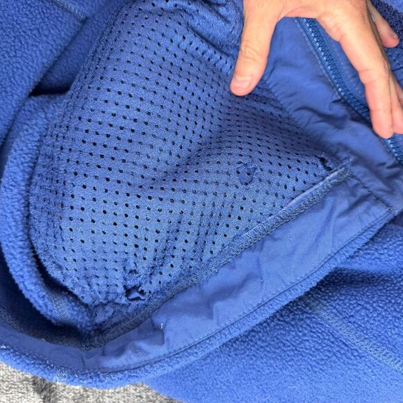 Vtg 90's Patagonia Synchilla Periwinkle Full Zip Jacket Fleece Pockets M *Read - Picture 6 of 15